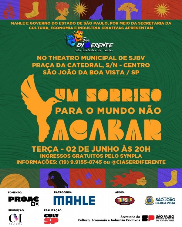 Imagem do evento Um Sorriso para o Mundo Não Acabar (02/06 - 20h)
