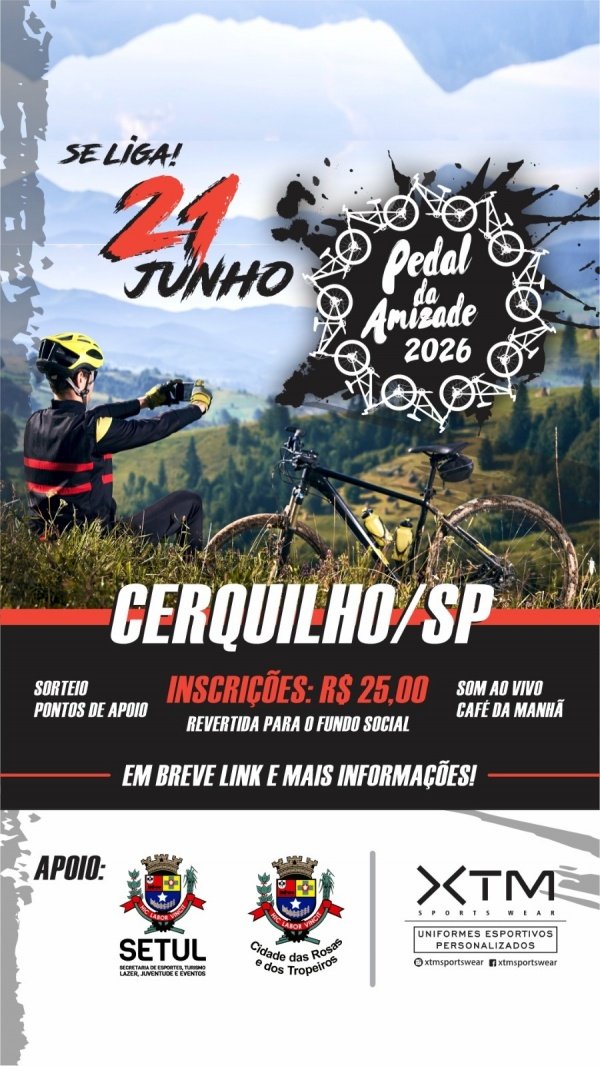 Imagem do evento PEDAL DA AMIZADE CERQUILHO