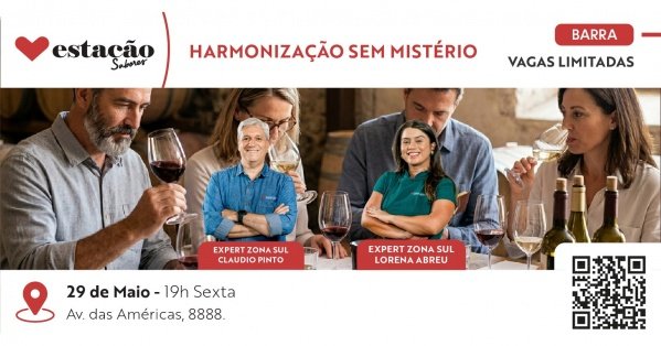 Imagem do evento HARMONIZAÇÃO SEM MISTÉRIO (Barra)