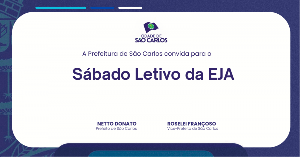 Imagem do evento Sábado Letivo da EJA - São Carlos/SP