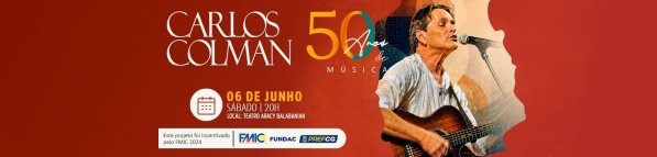 Imagem do evento Carlos Colman - 50 Anos de Música
