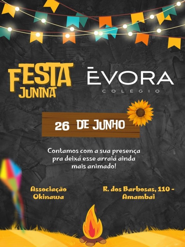 Imagem do evento Festa Junina - Colégio Évora 2026