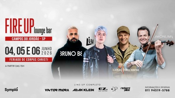 Imagem do evento FireUp Lounge Bar | Pacote | Corpus Christi