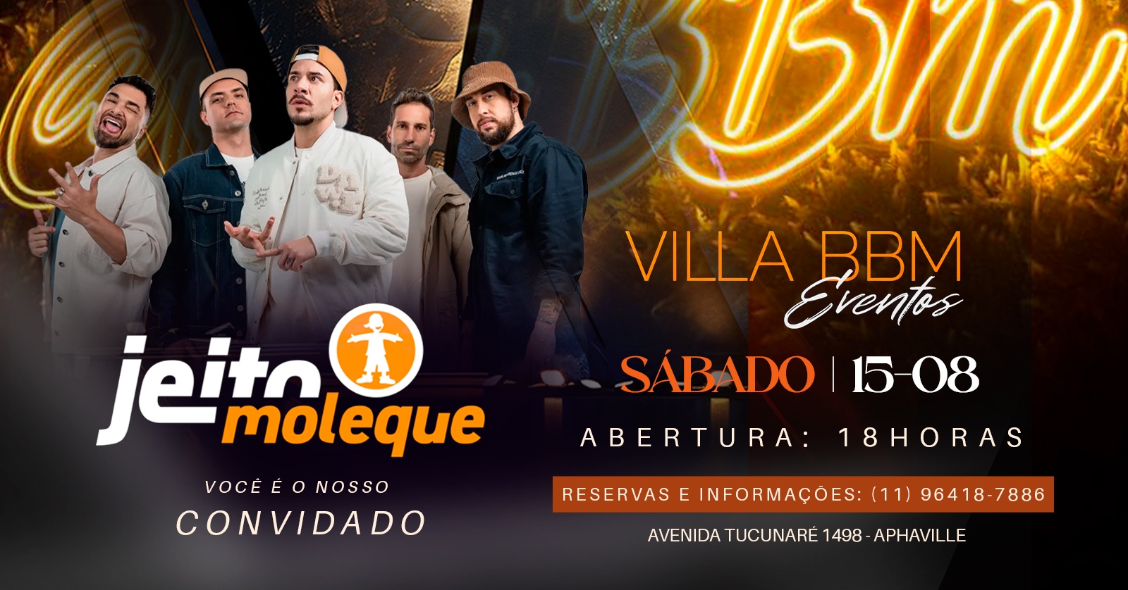 JEITO MOLEQUE AO VIVO NA VILLA BBM - Barueri, SP