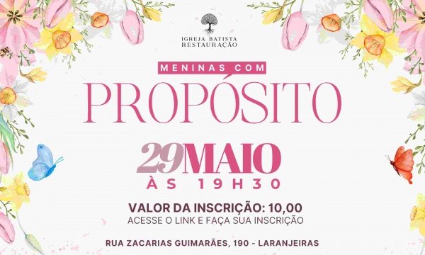 Imagem do evento MENINAS COM PROPÓSITO