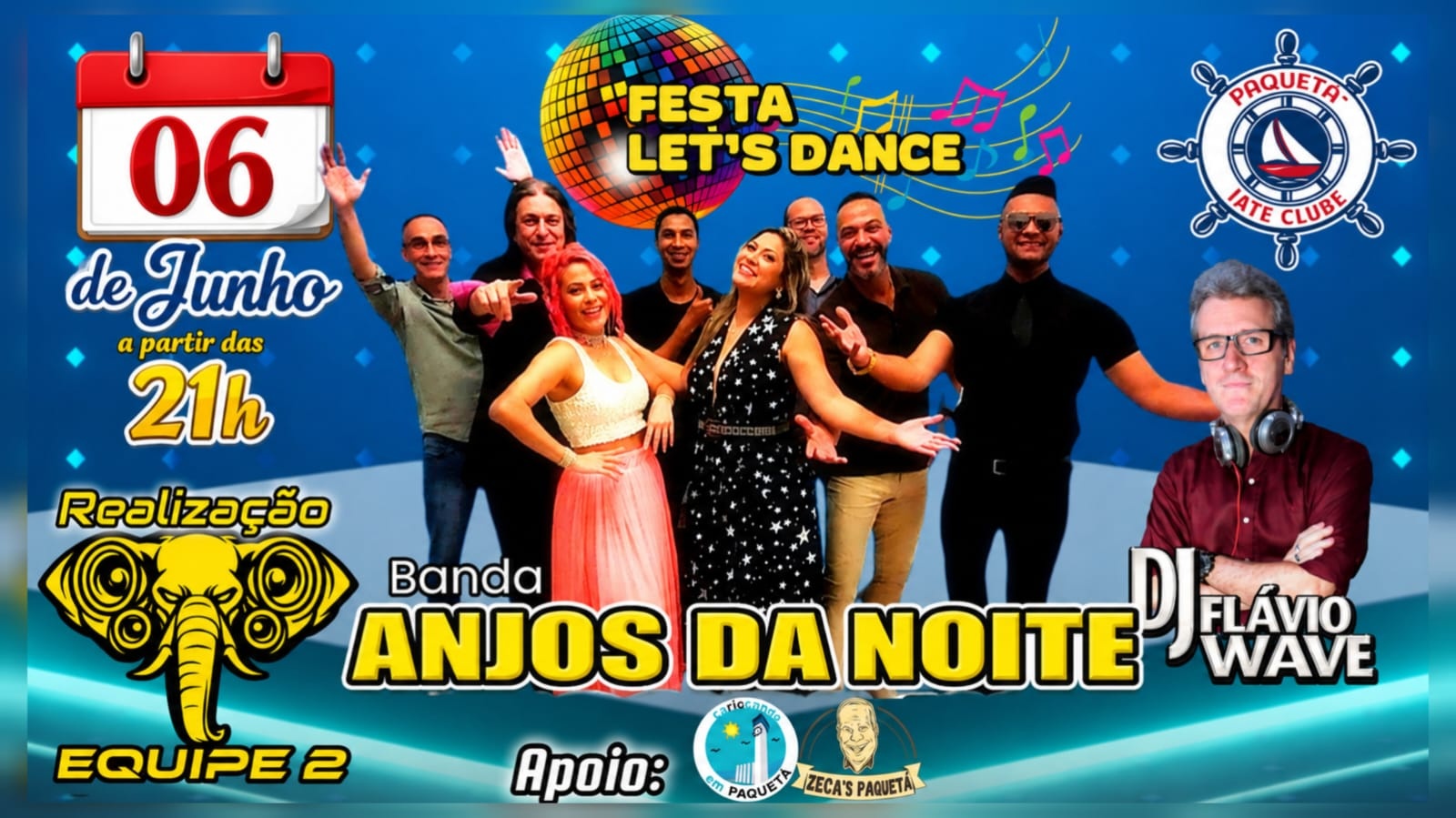 Banda ANJOS DA NOITE - Festa Let's Dance - Rio de Janeiro, RJ