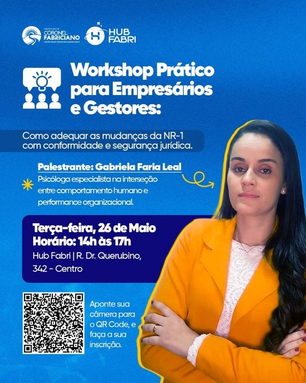 Imagem do evento Como transformar as mudanças da NR-1 em conformidade e segurança jurídica