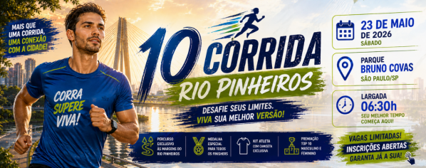 Imagem do evento 10ª CORRIDA RIO PINHEIROS