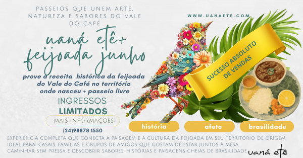 Imagem do evento PASSEIO LIVRE + FEIJOADA : INGRESSO UANÁ ETÊ EXPERIÊNCIA COMPLETA - 18 A 22 JUNHO DE 2026