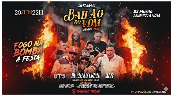 Imagem do evento Bailão do VDM ''Fogo Na Bomba Á Festa'' Primeira Edição