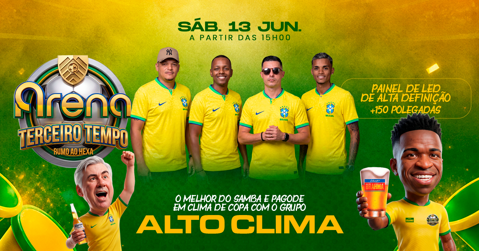 Pré Jogo Brasil x Marrocos Point do Hexa - Arena Terceiro Tempo - Paraguaçu, MG