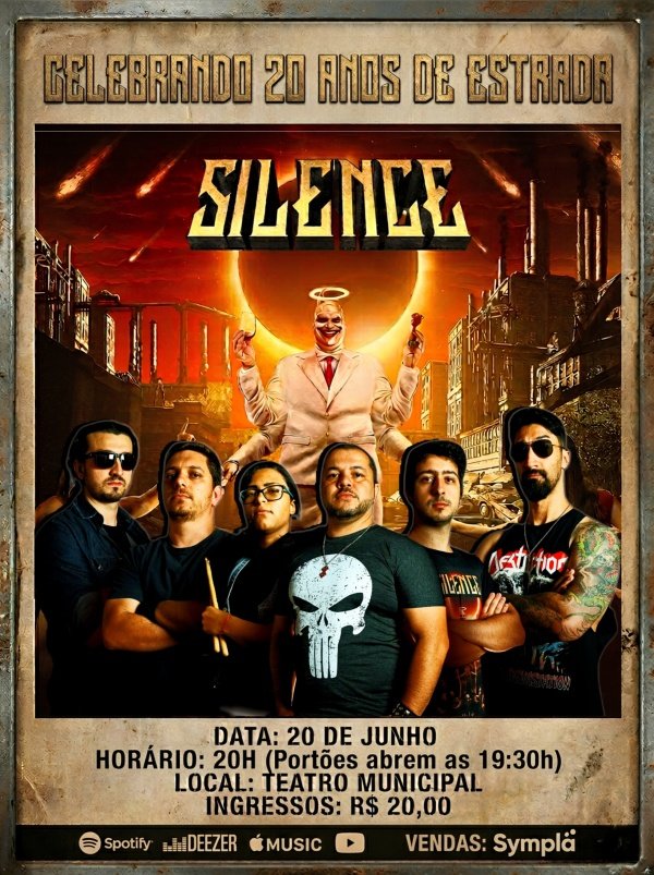 Imagem do evento Silence - Celebrando 20 Anos de Estrada