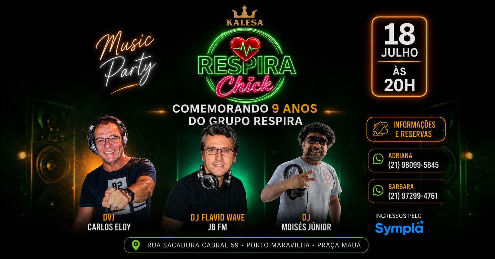 Respira CHICK  Flashback 80,90,2000 - Rio de Janeiro, RJ
