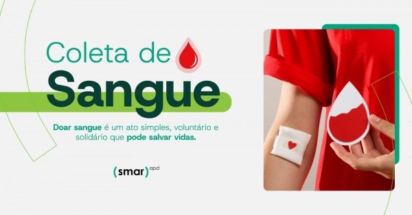 Imagem do evento Salve Vidas! Coleta de Sangue na SMAR 26/05