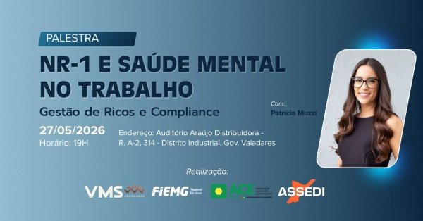 Imagem do evento NR-1 e Saúde Mental no Trabalho: Gestão de Riscos e Compliance