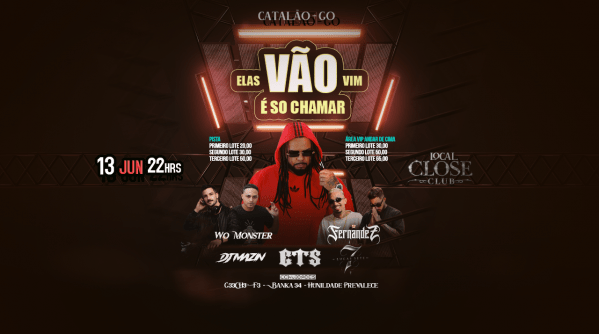 Imagem do evento Elas Vão Vim é Só Chamar ''Á Festa''
