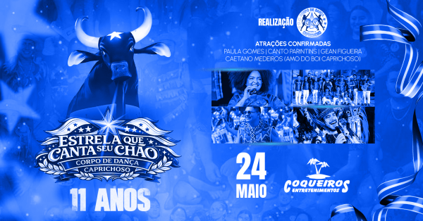 Imagem do evento ESTRELA QUE CANTA SEU CHÃO - 11 ANOS CDC SANTARÉM