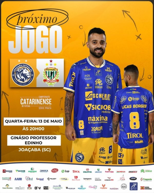 Imagem do evento SÉRIE PRATA 2026 - JOAÇABA FUTSAL X SAUDADES