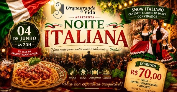 Imagem do evento Noite Italiana - Orquestrando a Vida
