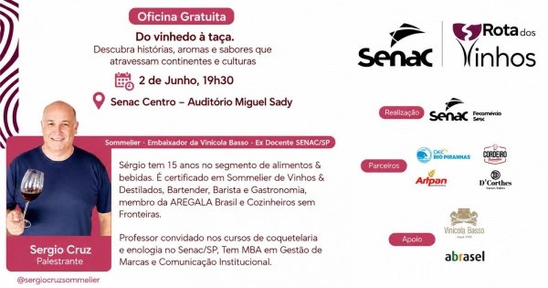Imagem do evento Rota dos Vinhos SENAC PI
