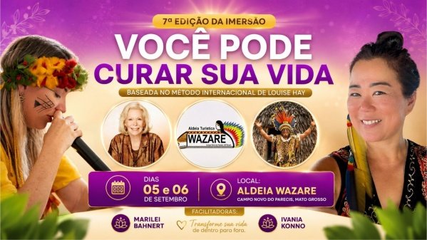 Imagem do evento IMERSÃO VOCÊ PODE CURAR SUA VIDA | 7ª EDIÇÃO