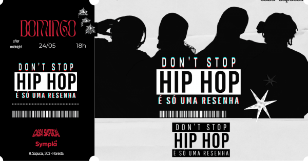 HIPHOP DON'T STOP em Belo Horizonte - Sympla