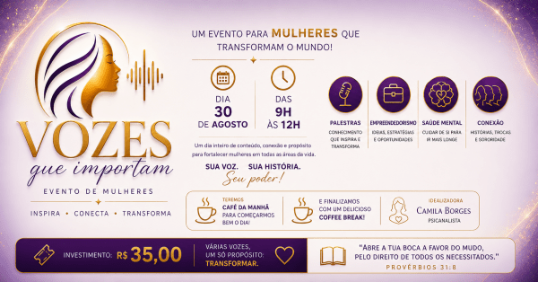 Imagem do evento Vozes que importam