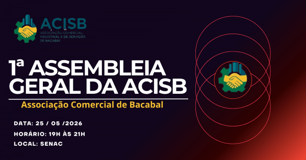 Imagem do evento ACISB - 1º ASSEMBLEIA GERAL 2026