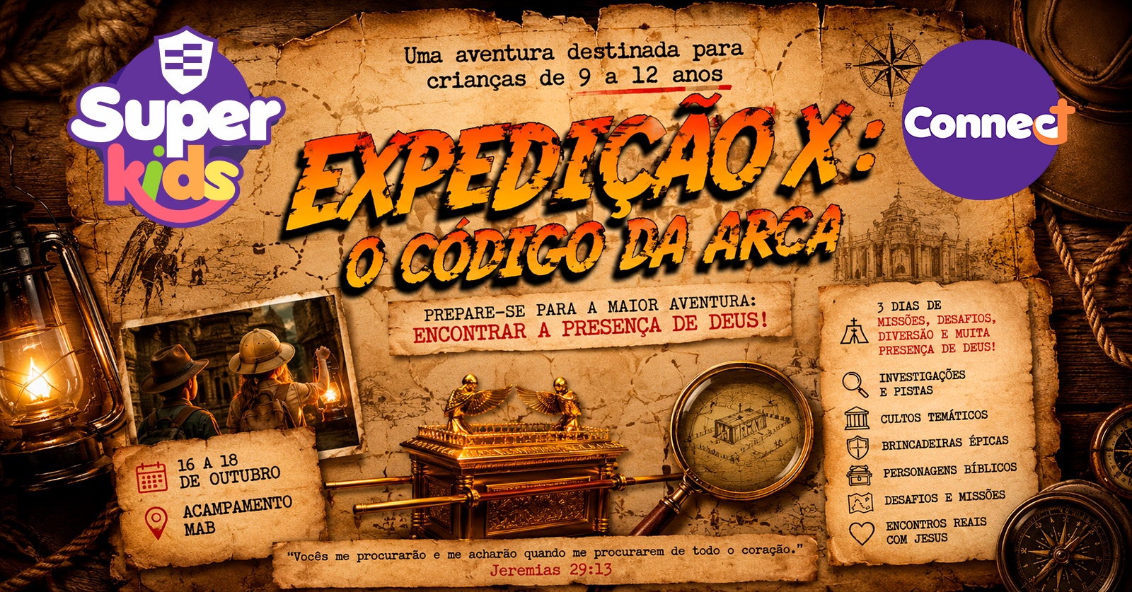 EXPEDIÇÃO X: O Código da Arca | Acampa SuperKids