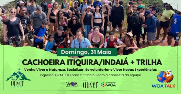 Imagem do evento CACHOEIRA ITIQUIRA/INDAIÁ + TRILHA - GRATUITO