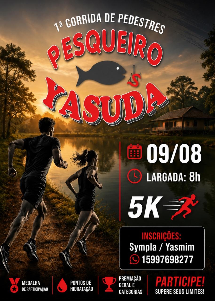 1º CORRIDA PESQUEIRO YASUDA - PILAR DO SUL SP