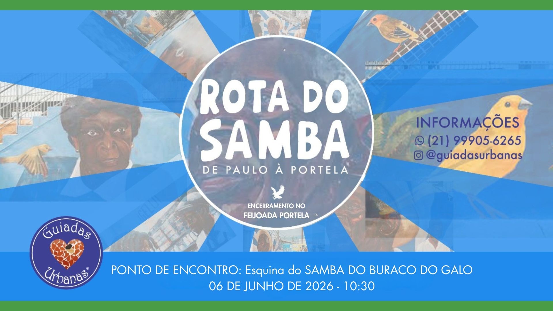 06/06 - ROTA DO SAMBA encerrando na Feijoada da  Portela - Rio de Janeiro, RJ
