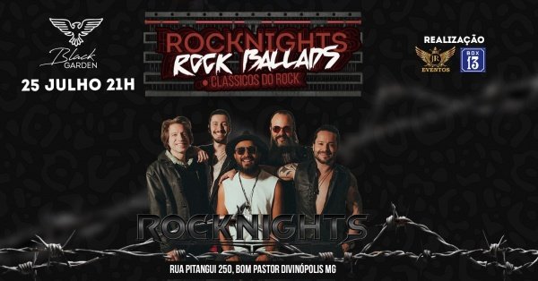 Imagem do evento Rocknights no Black Garden