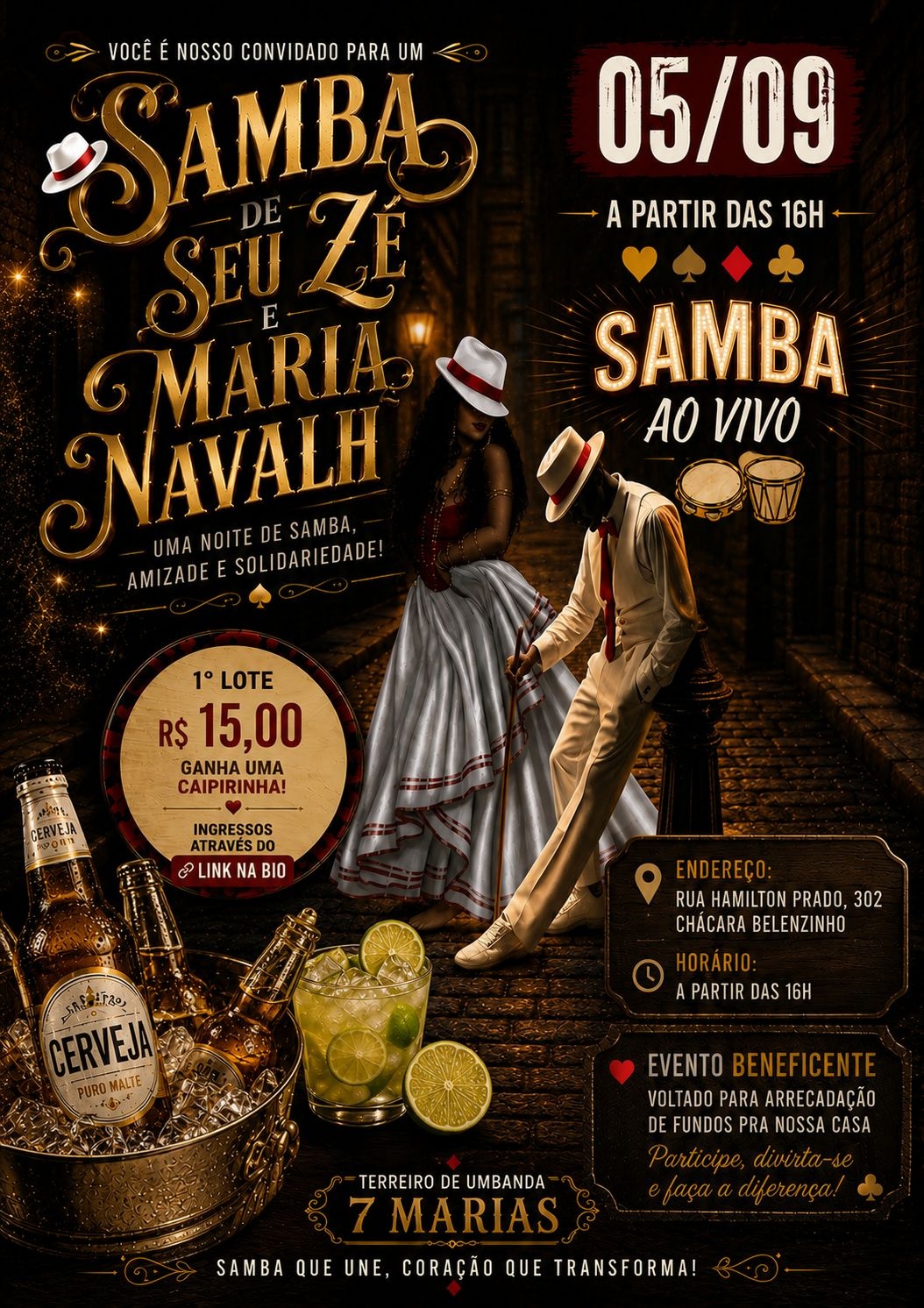 SAMBA DE SEU ZÉ E MARIA NAVALHA - São Paulo, SP