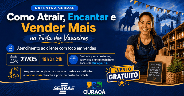 Imagem do evento Como atrair, Encantar e vender mais na festa dos vaqueiros