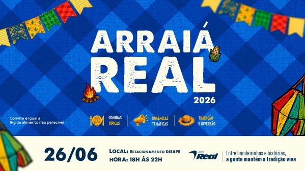 Imagem do evento Arraiá Real 2026