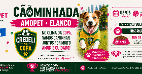 Imagem do evento CÃOMINHADA CREDELI + AMOPET (Apoio oficial Formula Natural)