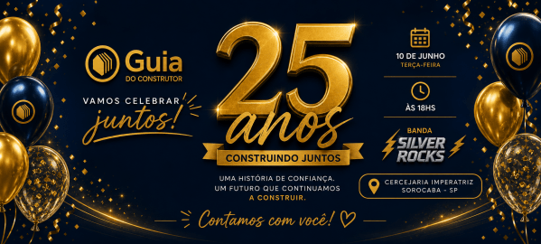 Imagem do evento 25 anos do Guia do Construtor!