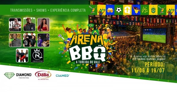 Imagem do evento Arena BBQ - A Torcida do Vale - Copa 2026