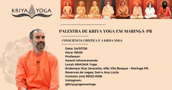 Imagem do evento Palestra Gratuita sobre a Meditação Kriya Yoga em Maringá / PR