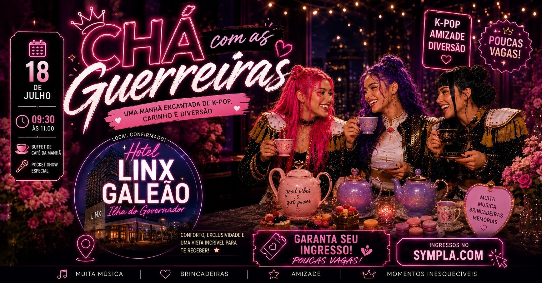 CHÁ COM AS GUERREIRAS - Rio de Janeiro, RJ