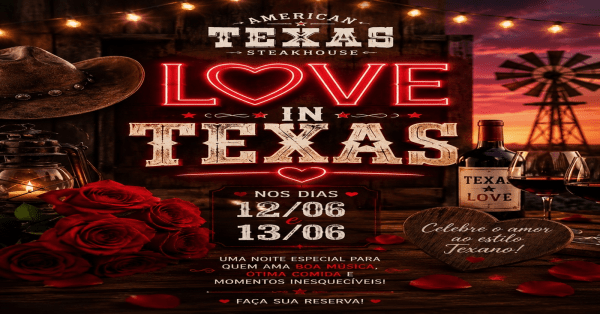 Imagem do evento LOVE IN TEXAS 13/06 das 19:00 as 21:00