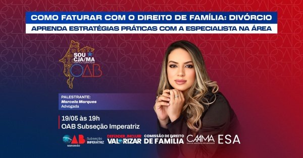 Imagem do evento COMO FATURAR COM O DIREITO DE FAMÍLIA: DIVÓRCIO