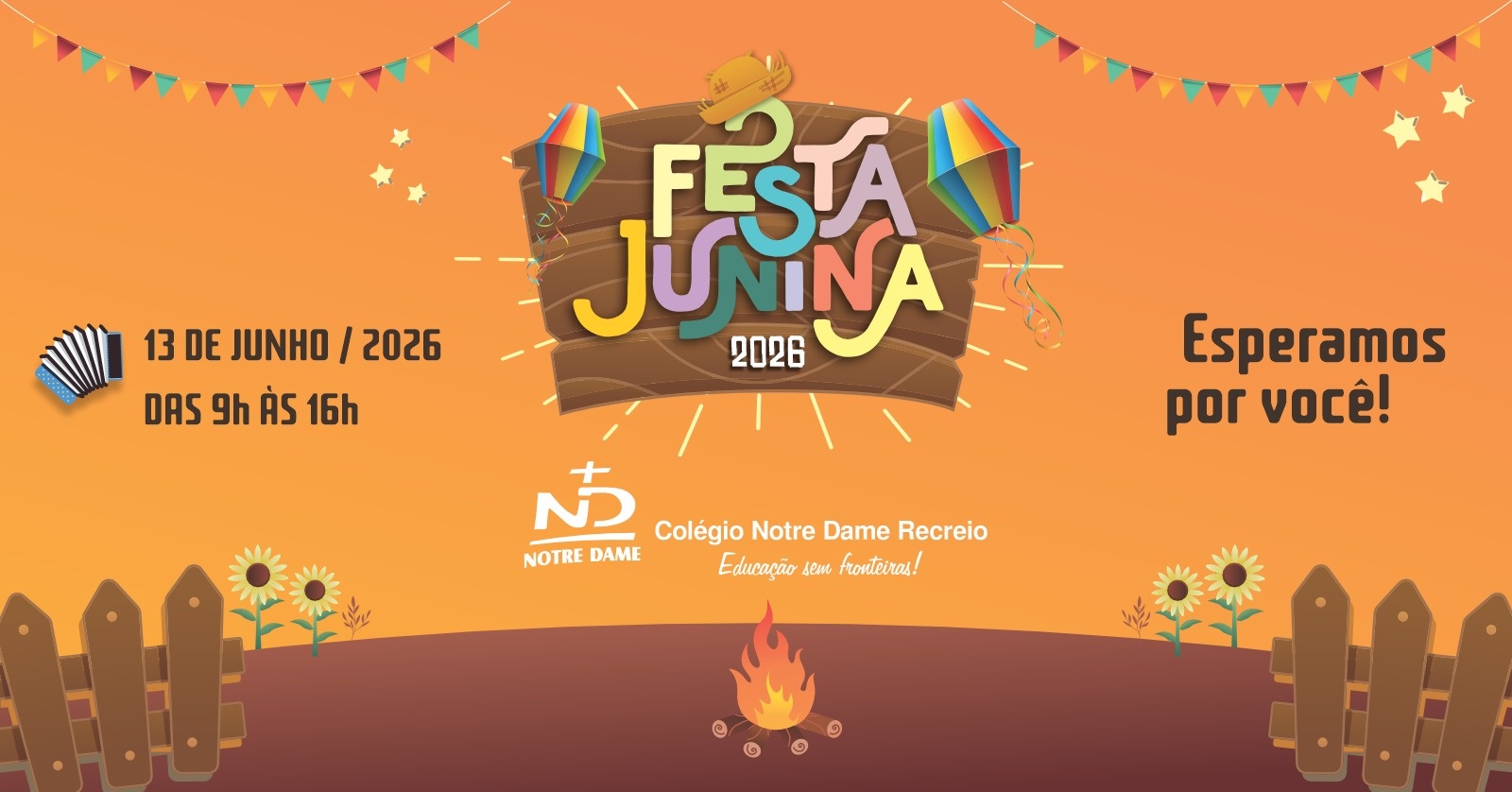 Festa Junina do Colégio Notre Dame Recreio 2026 - Rio de Janeiro, RJ