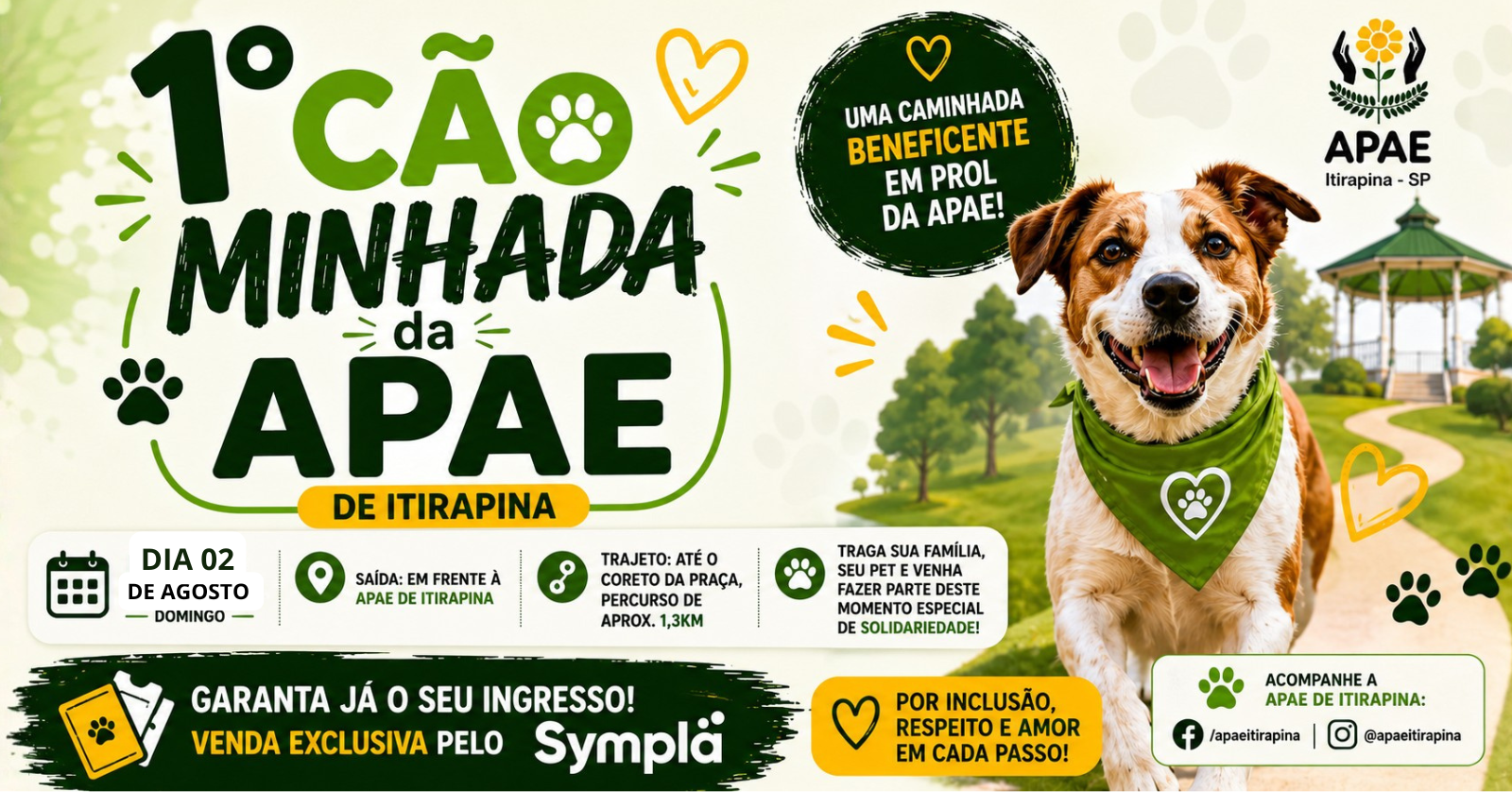 1° Cão Minhada da APAE de Itirapina/SP