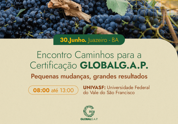 Imagem do evento 2º Encontro - Caminhos para a Certificação GLOBALG.A.P.