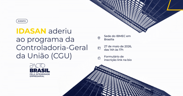 Imagem do evento Ingresso do IDASAN como apoiador institucional do Pacto Brasil