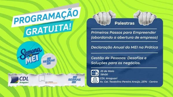 Imagem do evento Semana do MEI - Araguari