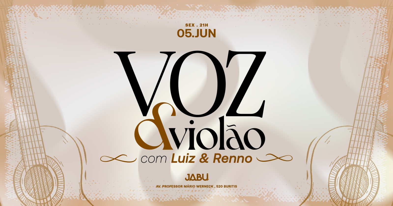 VOZ E VIOLÃO - Luiz & Renno| 05/06 - Belo Horizonte, MG