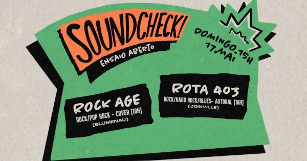 Imagem do evento SOUNDCHECK | Ensaio Aberto no Ahoy! Tavern Club